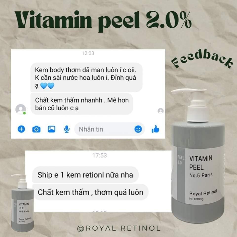 Điểm nổi bật của kem ủ kích trắng body retinol B22 The Matrix