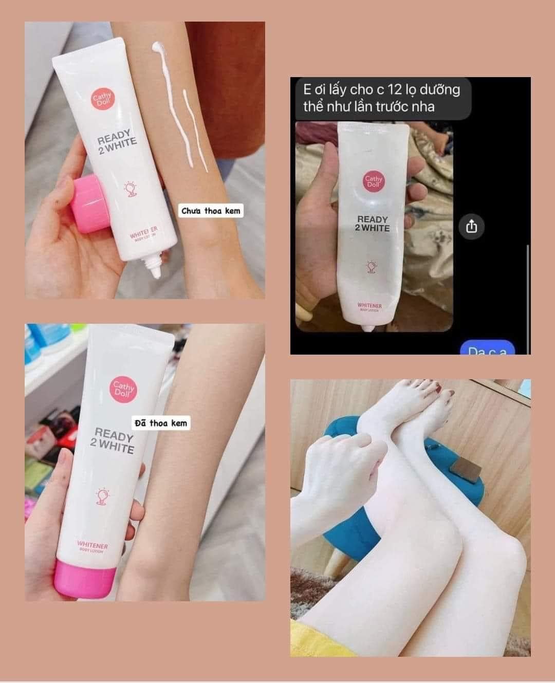 Sữa dưỡng thể Cathy Doll Ready 2 White