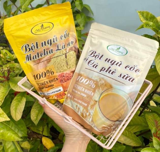 Bột Ngũ Cốc Matcha Lá Sen và Cà Phê Sữa Mị Hương