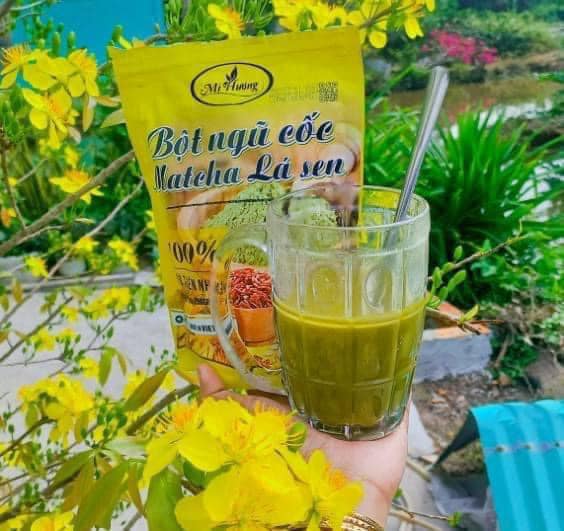 Bột Ngũ Cốc Matcha Lá Sen – Giảm Mỡ Bụng Hiệu Quả