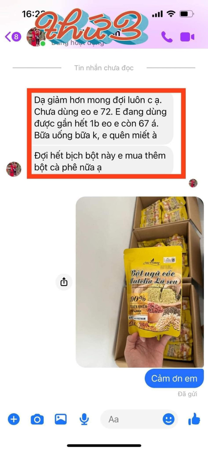 Review Review Bột Ngũ Cốc Matcha Lá Sen từ khách hàng