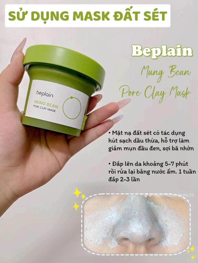 Mặt Nạ Đất Sét Beplain Mung Bean có tốt không