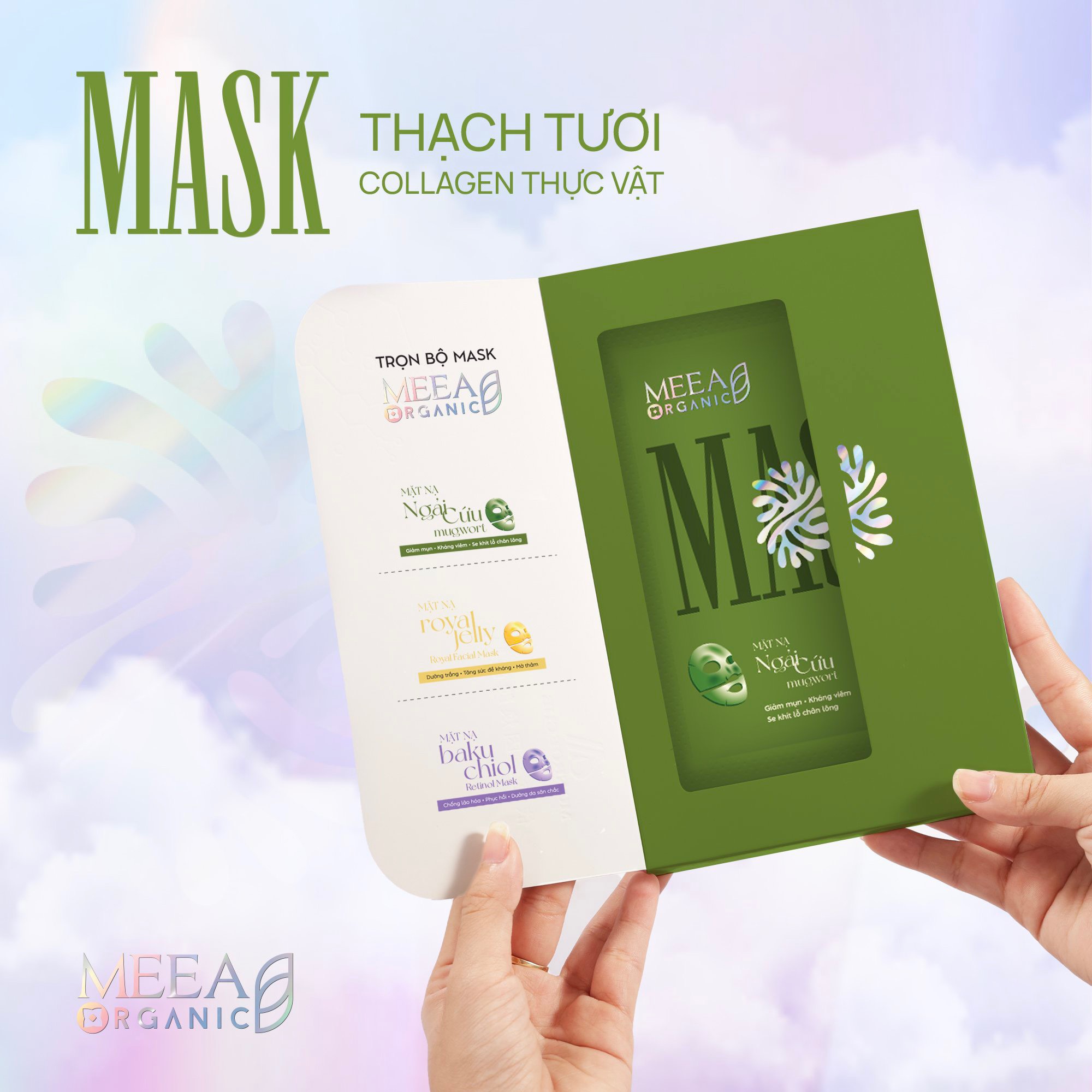 Mặt Nạ Thạch Meea Màu Xanh