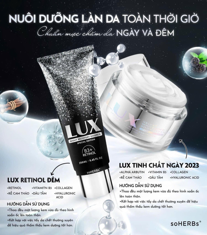 Kem Body Lux là sản phẩm dưỡng trắng da có thành phần chủ yếu từ tinh chất Yến tươi
