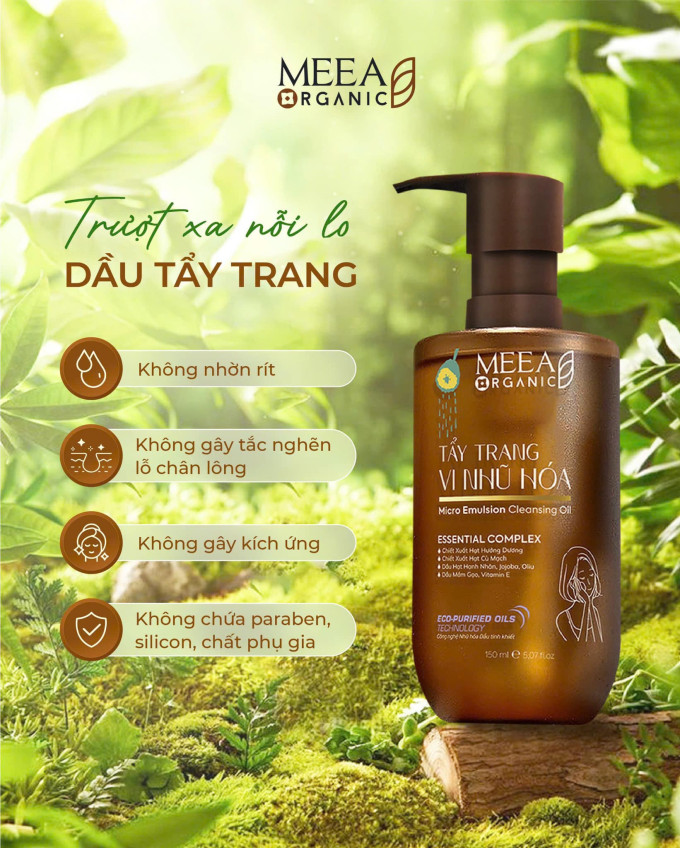 Dầu Tẩy Trang Vi Nhũ Hóa Meea có tốt không? Có an toàn không