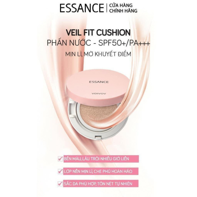 Phấn nước Essance Veil Fit Cushion SPF50+ PA+++ có 3 tông màu chính