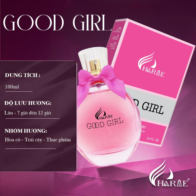 Nước Hoa Charme Good Girl 60 ML Chính Hãng| Cá tính, gợi cảm, quyến rũ
