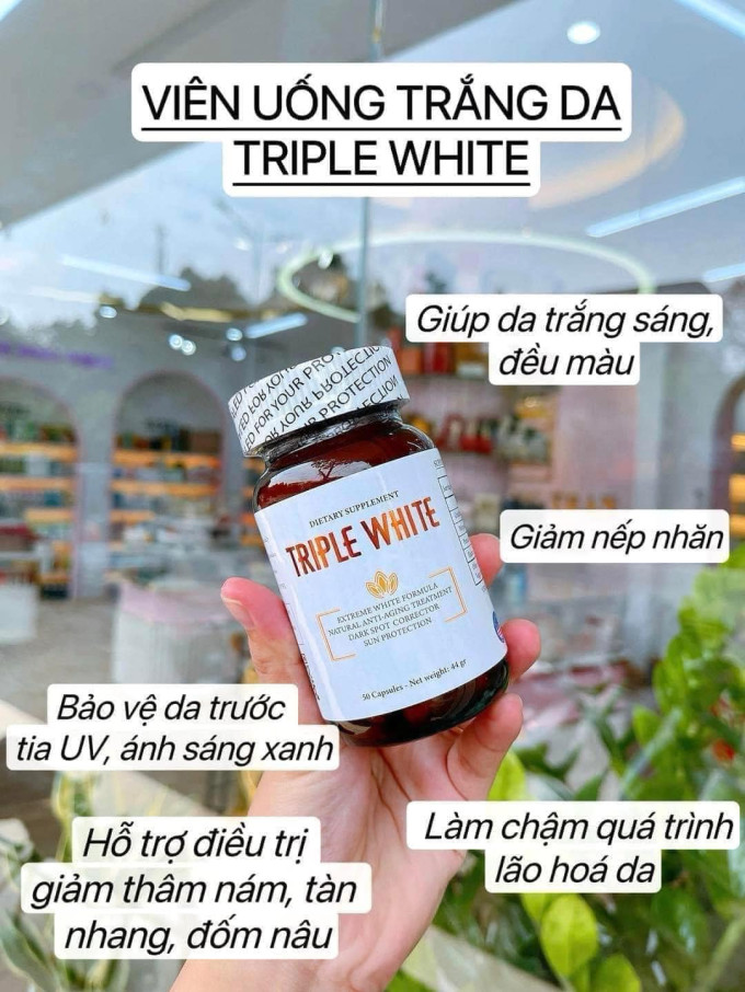 Công dụng Viên Uống Trắng Da Triple White