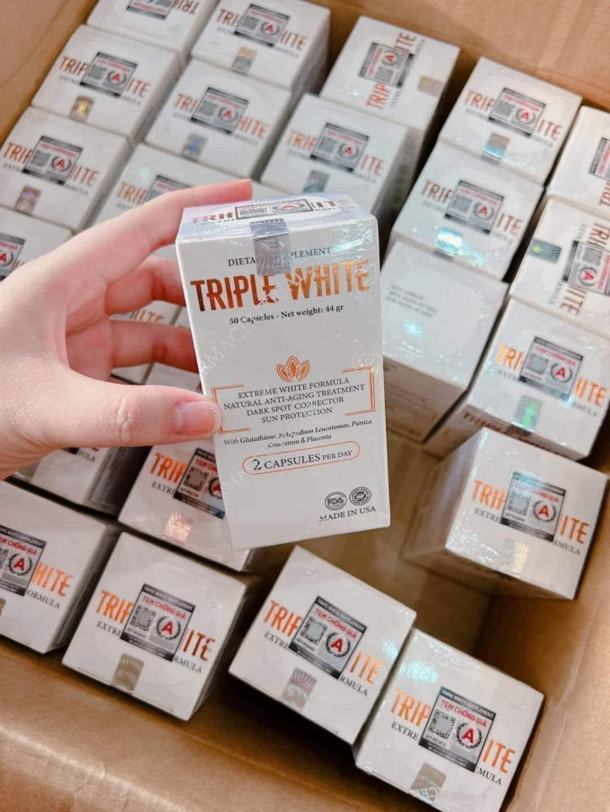 Mua Viên Uống Trắng Da Triple White chính hãng tại Sali Beauty