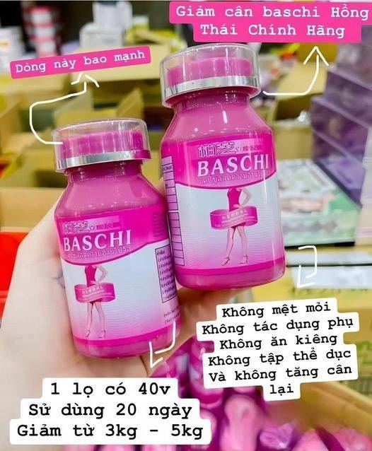 Giảm Cân Baschi Hồng Thái Lan chính hãng
