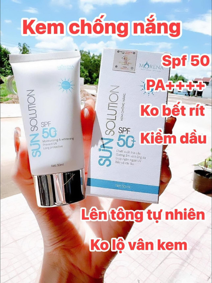 Kem Chống Nắng Huyền Phi Giúp bảo vệ da dưới ánh nắng và tia cực tím