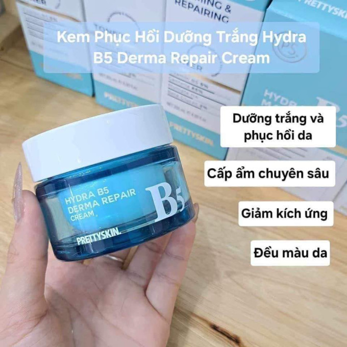 Kem Dưỡng B5 Pretty Skin Hydra B5 Derma Repair Cream| Phục Hồi Dưỡng Trắng Da Hiệu Quả