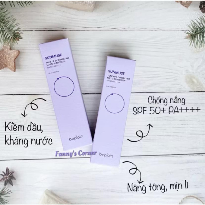 Kem Chống Nắng Beplain Tím chính hãng