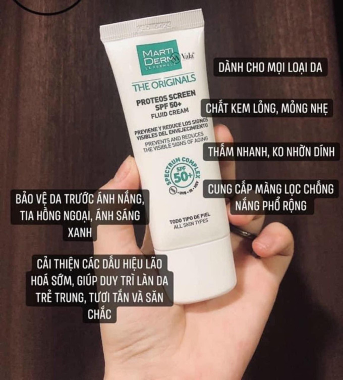 Kem Chống Nắng MartiDerm The Originals có tốt không