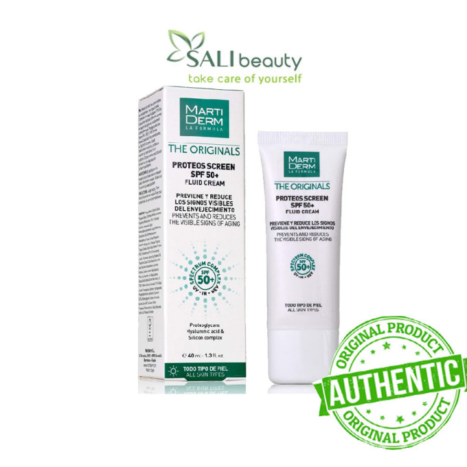 Kem Chống Nắng MartiDerm The Originals Proteos Screen SPF50+ Fluid Cream Chính Hãng 40ml