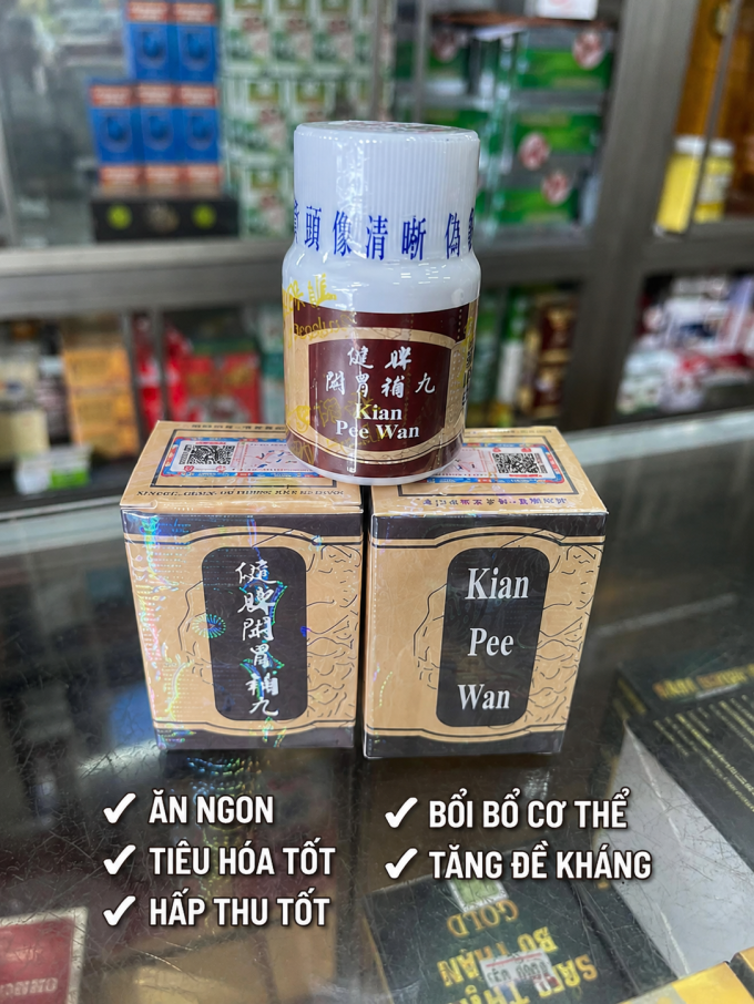 Tăng Cân Kian Pee Wan Kiện Tỳ Khai Vị Bổ Hoàn (Loại Xịn)