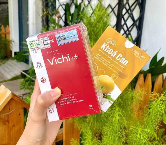 Giảm Cân VICHI chính hãng Tặng kèm hộp khoá cân 30 viên- giảm cân cho người chai lờn