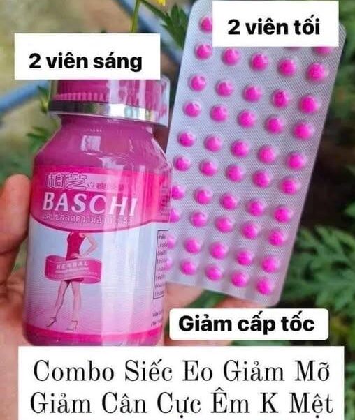 Baschi Hồng Thái Lan + Detox nhuận tràng |Combo giảm cân hiệu quả