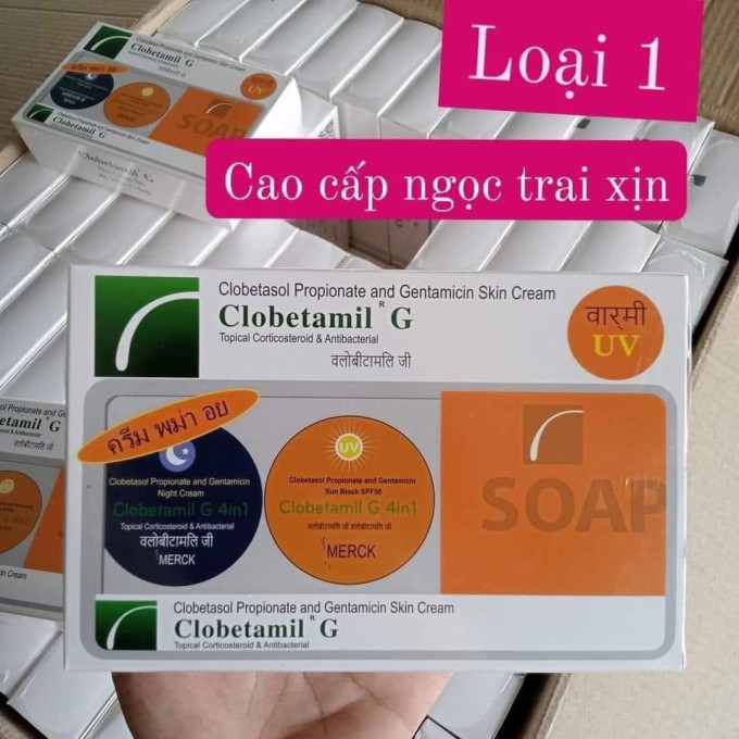 Bộ Nám Clobetamil G 4in1 Thái Lan 4 Món (Bộ Nám Ngọc Trai)