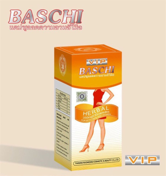 Giảm Cân Baschi Cam VIP Thái Lan 30 Viên