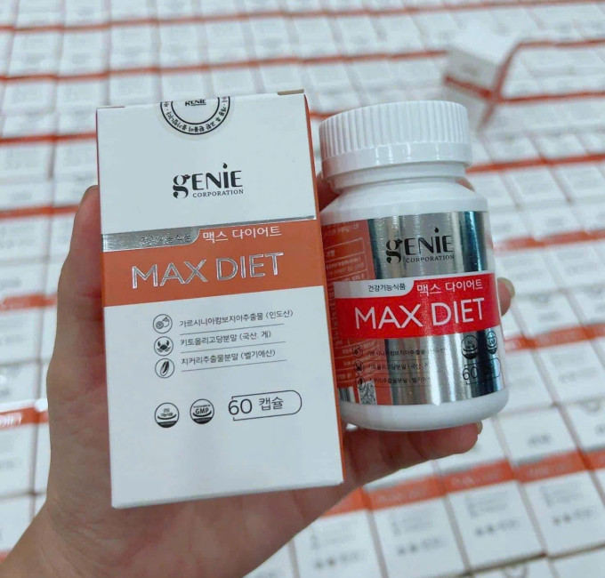 Viên uống giảm cân Genie Max Diet Hàn Quốc 60 viên – Giải pháp hỗ trợ kiểm soát cân nặng an toàn