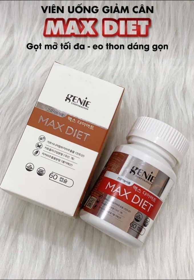 Genie Max Diet hiện là một trong những viên uống giảm cân được ưa chuộng nhất tại Hàn Quốc