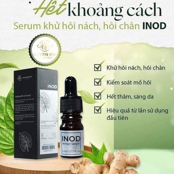 Khử mùi hôi nách, hôi chân hiệu quả.