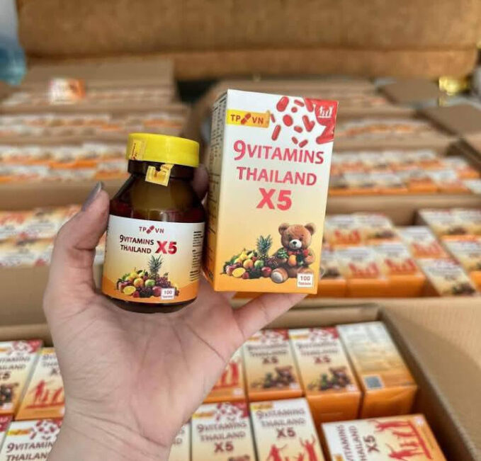 Tăng Cân 9 Vitamin TP X5 Thái Lan Mẫu Mới Viên Uống Ăn Ngon