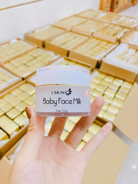 Kem Sữa Baby Face Milk cấy trắng mặt Lskin Đan thy