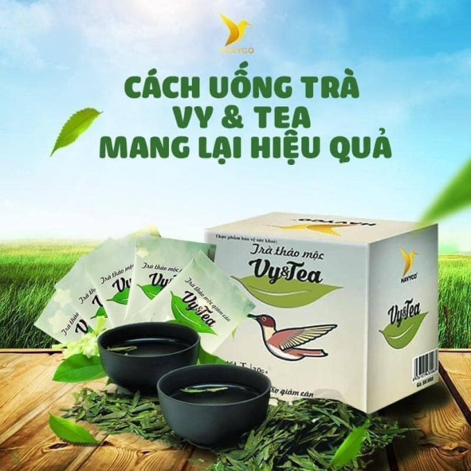 Trà Giảm Cân Vy Tea Hộp 15 gói chính hãng