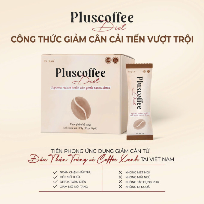 Cà Phê Giảm Cân Pluscoffee Diet công thức cải tiến vượt trội