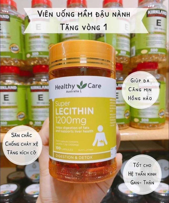 Mầm đậu nành Úc tăng vòng 1 Healthy Care| Đẹp Da và Cân Bằng Nội Tiết Tố