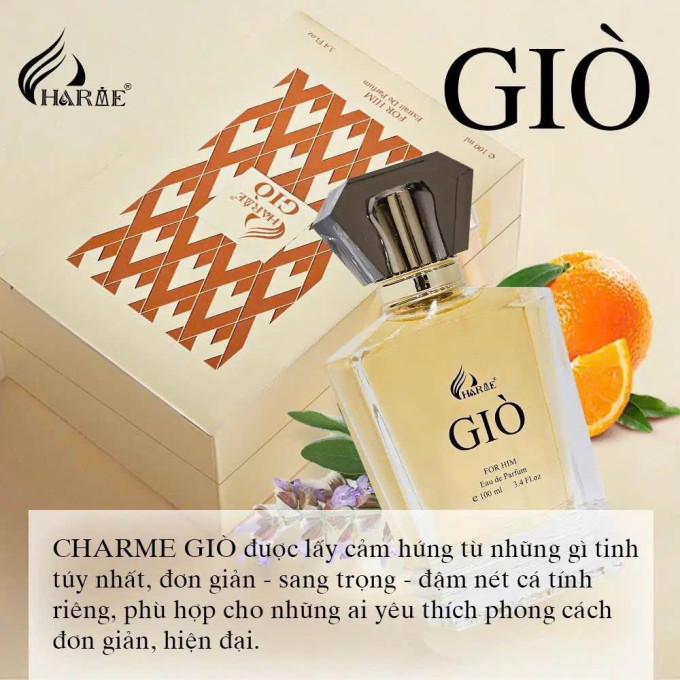 Nước Hoa Charme Giò Nam Chính Hãng – Mùi Hương Nam Tính, Gợi Cảm Và Cuốn Hút
