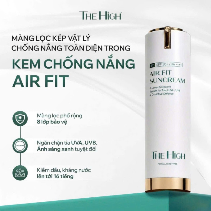 Sữa chống nắng The High chính hãng- Chống nắng SPF 50 bảo vệ da tối ưu mỗi ngày