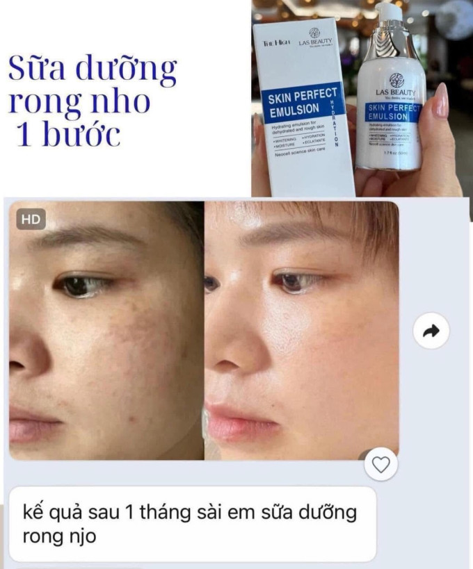 Dưỡng trắng cấp ẩm làm đều màu da