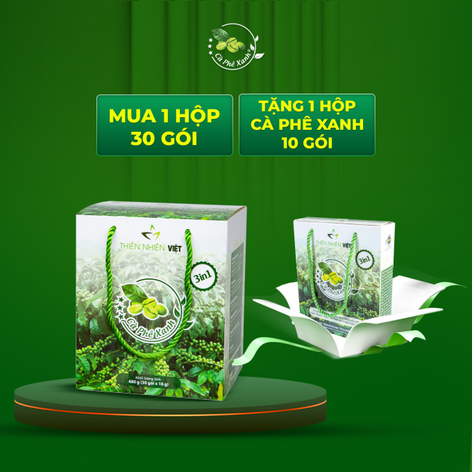 Cà phê xanh Thiên Nhiên Việt – Giải pháp giảm cân an toàn từ thiên nhiên