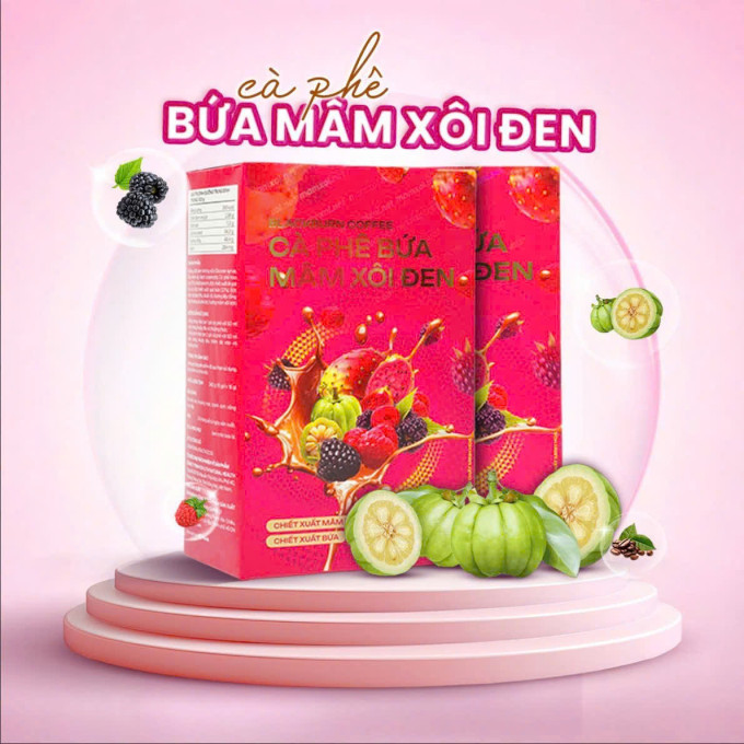 Cà phê bứa mâm xôi đen Blackburn Coffee (15 gói) chuẩn chính hãng