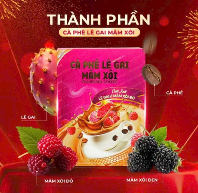 Cà phê lê gai mâm xôi Pearberry Coffee (15 gói)