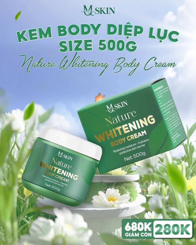 Kem Body Diệp Lục MQ Skin – Bí Quyết Dưỡng Da Sáng Mịn, Không Nhờn Rít