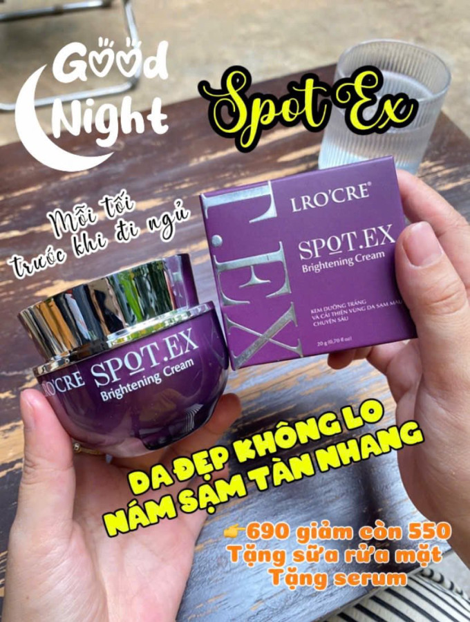 Kem Nám Spot Lrocre – Giải Pháp Hỗ Trợ Mờ Nám, Tàn Nhang Và Dưỡng Sáng Da Hiệu Quả