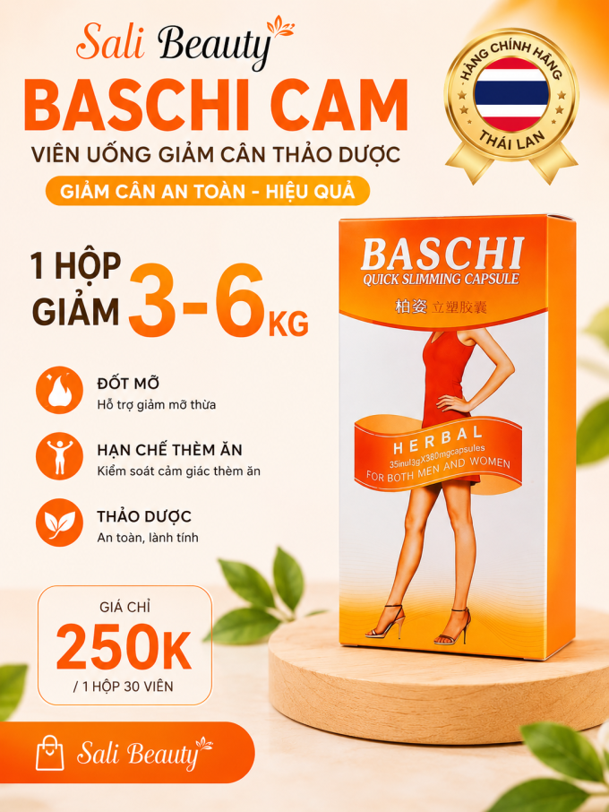 Giảm cân Bachi cam chuẩn Thái chính hãng