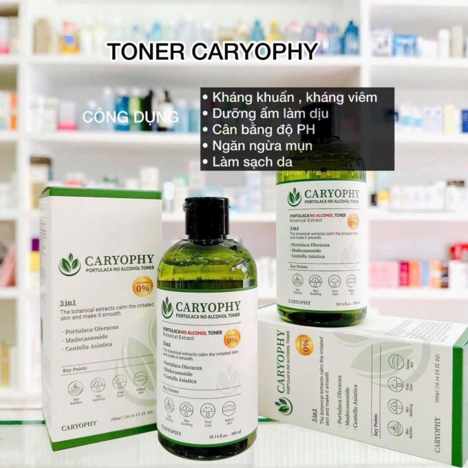 Toner Caryophy giải pháp cân bằng da và hỗ trợ giảm mụn hiệu quả