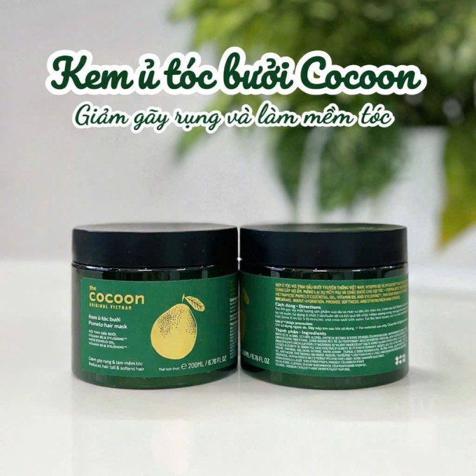 Kem ủ tóc bưởi Cocoon chính hãng 200ml -dành cho tóc yếu, dễ gãy rụng