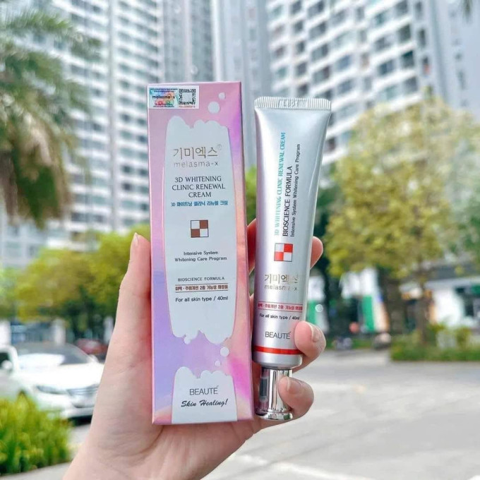 Melasma-X 3D Whitening Clinic Cream hỗ trợ làm mờ nám, tàn nhang, dưỡng sáng da,