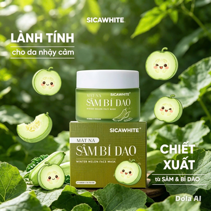 Mặt Nạ Sâm Bí Đao Sica White – Giải Pháp Chăm Sóc Da Tươi Sáng Mỗi Tuần