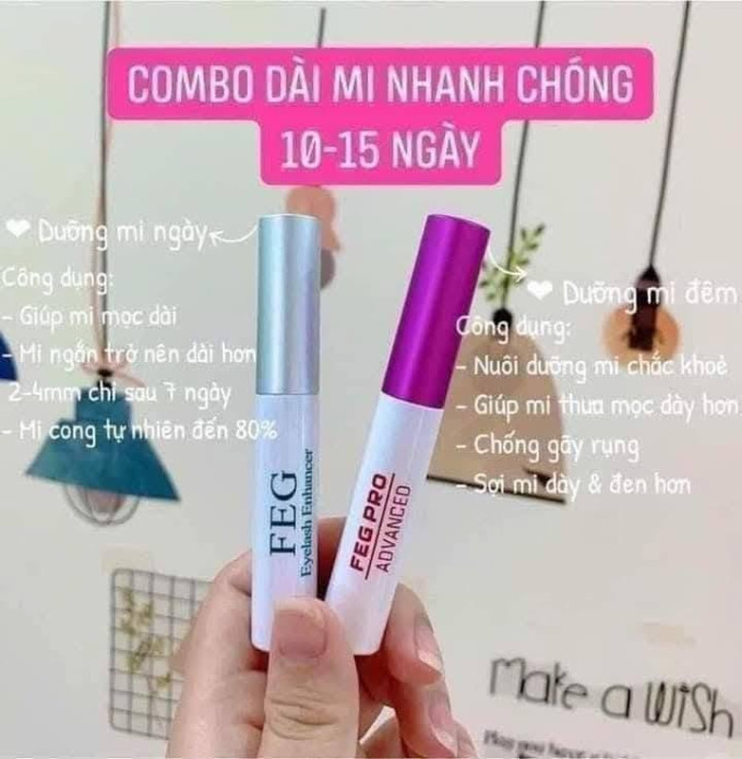 Bộ sản phẩm FEG dưỡng dài mi chính hãng