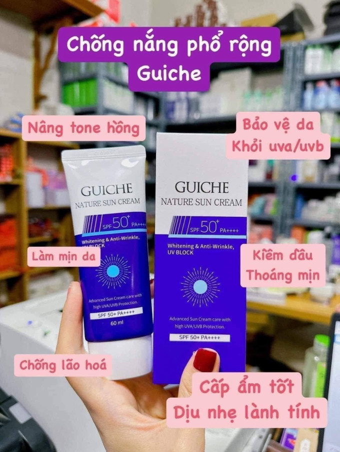 Kem chống nắng Guiche Nature Sun Cream SPF50+ PA++++