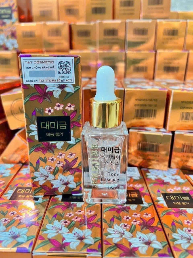 Serum Demejine Rose Essence 15ml – Tinh Chất Hoa Hồng Dưỡng Da