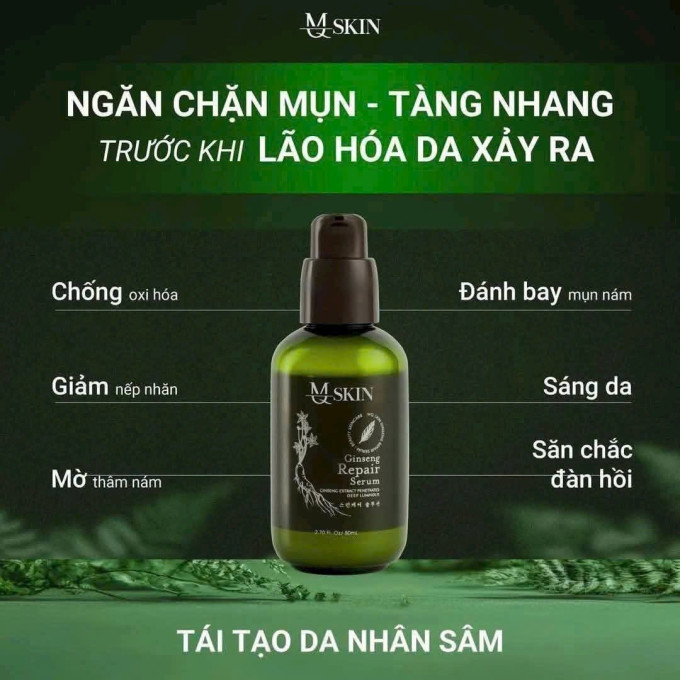Serum Tái Tạo Da Nhân Sâm Mq Skin 80ml – Ginseng Repair Serum