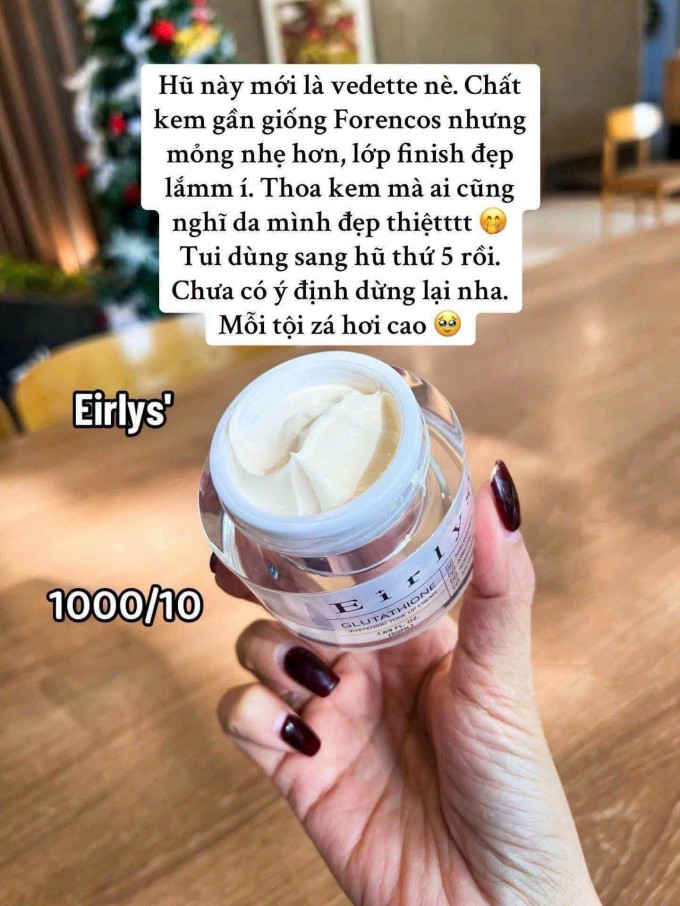 Kem Dưỡng Trắng Da Eirlys Glutathione Whitening Tone Up Cream 50ml